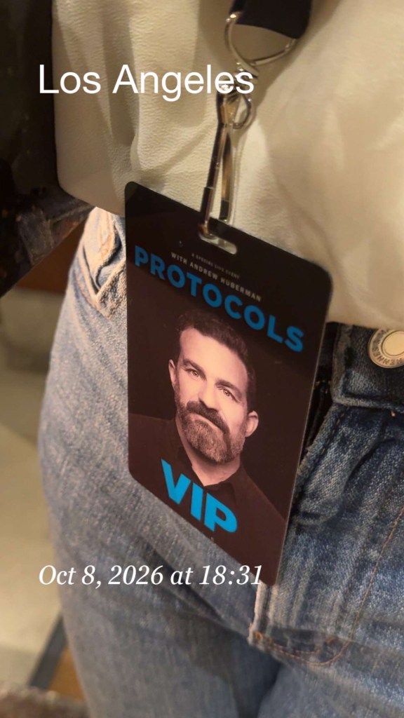 Huberman event VIP pass, photo by Points Capital